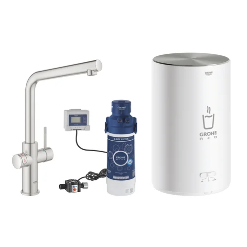 GROHE Red Duo virtuvinis maišytuvas M boileriu, L snapu, grafito spalvos image 3