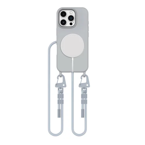 Tech-Protect MagNecklace dėklas iPhone 16 Pro Max, pilkas image 1