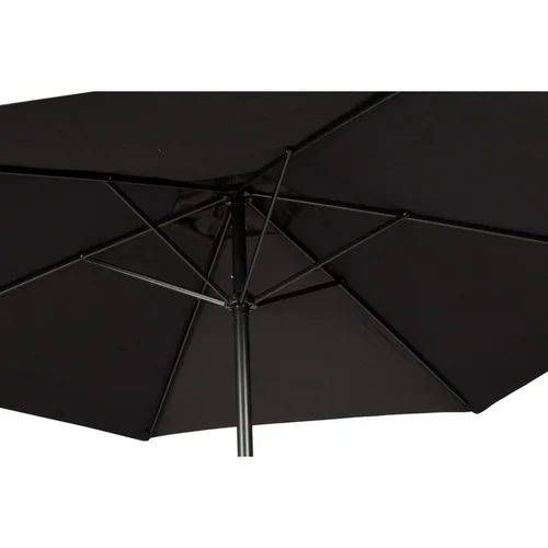 Lauko skėtis ⌀ 250 cm × 225 cm, Juodas image 2