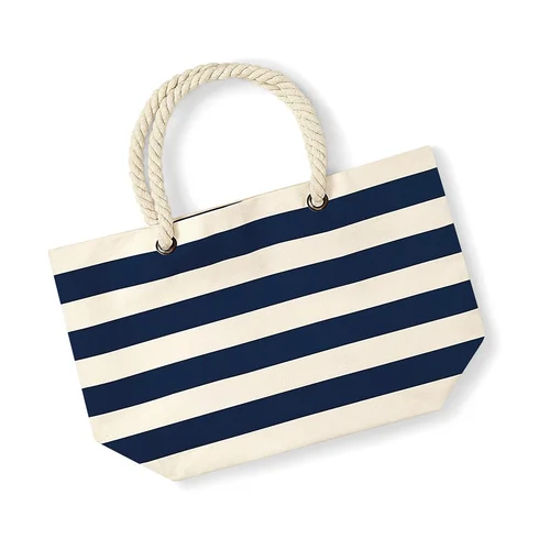 Paplūdimio W680 krepšys - Vieno dydžio, Natural/Navy image 3