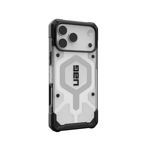 UAG Pathfinder Aiškus MagSafe dėklas iPhone 17 Pro Max, baltas ir pilkas image 2