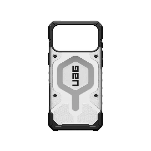 UAG Pathfinder Aiškus MagSafe dėklas iPhone 17 Pro Max, baltas ir pilkas image 3