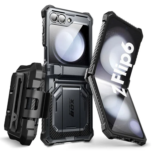 Supcase IBLSN ArmorBox dėklas Galaxy Z Flip 6, juodas image 1