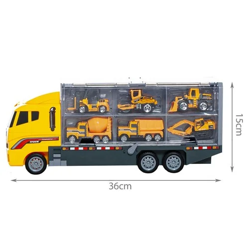 TIR žaislinis sunkvežimis su 6 automobiliais 22481 image 2