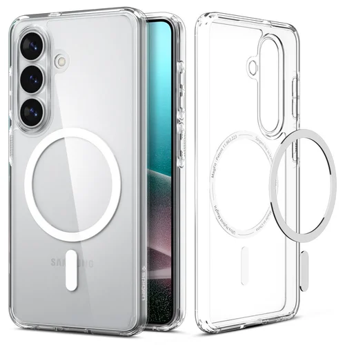Spigen Ultra Hybrid Mag dėklas Samsung Galaxy S26, skaidrus ir baltas image 2