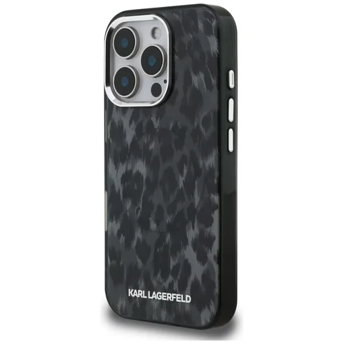 Karl Lagerfeld IML Leopard Pattern MagSafe dėklas iPhone 16 Pro Max, juodas image 2