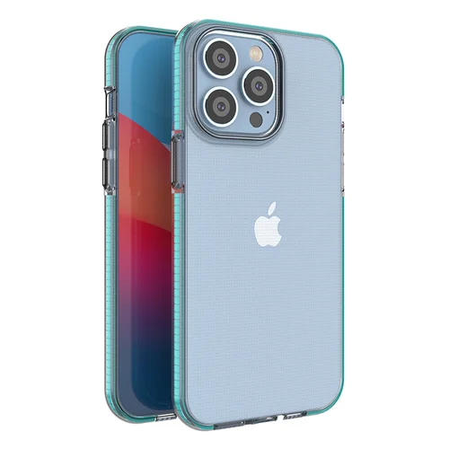 Pavasario iPhone 14 Pro Max TPU dėklas, šviesiai mėlynas image 1