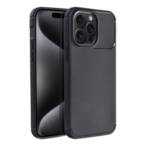 PRIIMTAS karboninis dėklas iPhone 15 Pro Max, juodas image 1