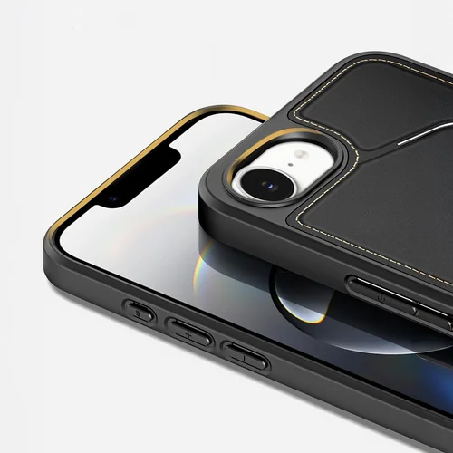 Dux Ducis Rafi II Mag dėklas iPhone 16e, juodas image 3