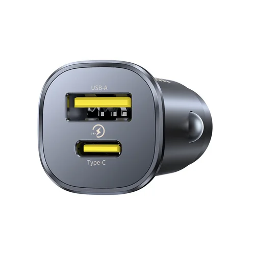 Baseus GoTrip 30 W USB-C/USB-A automobilinis įkroviklis, juodas image 3