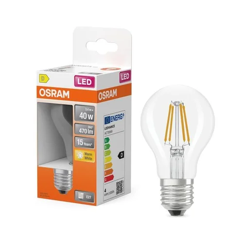 Osram LEMP LED FIL A60 3.4W E27 2700K 470LM image 3