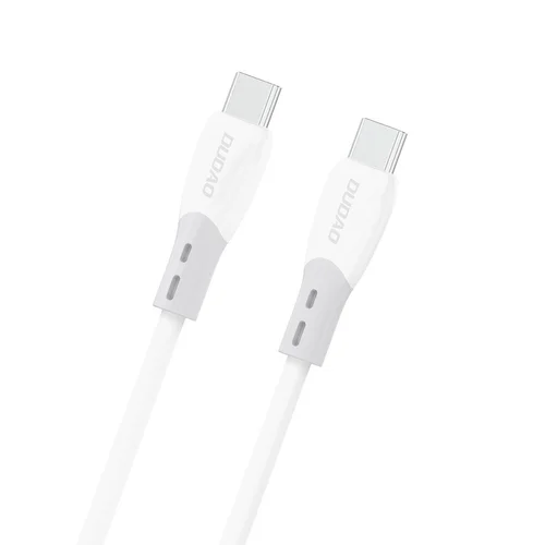 Dudao L25SC USB-C į USB-C kabelis 60W 1,0 m Baltas image 1