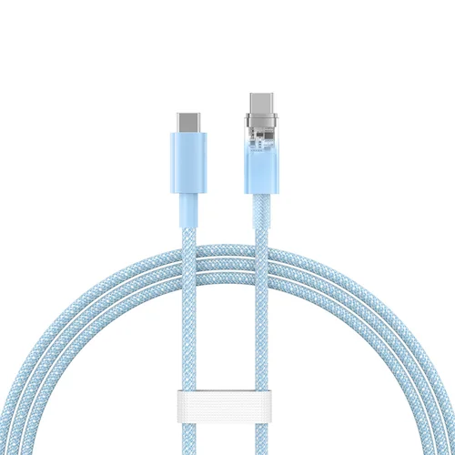 Baseus Explorer USB-C–USB-C 100 W, 1 m, mėlynas image 2