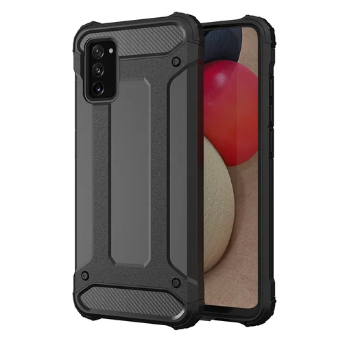 Hibridinis dėklas Samsung Galaxy A03s, juodas image 1
