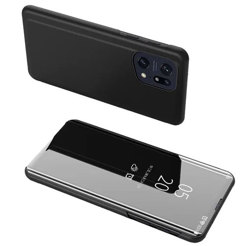 Oppo Find X5 Pro Clear View Case dėklas, juodas image 1