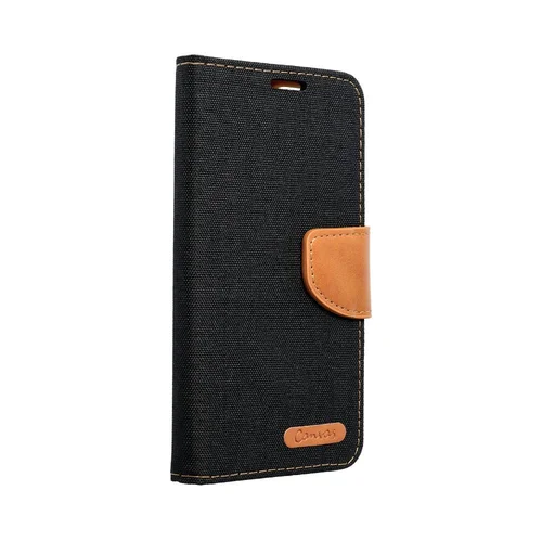 KANVAS knyginis dėklas Xiaomi Redmi Note 13 Pro Plus 5G, juodas image 1