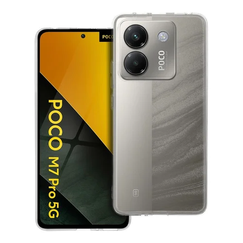 PERSPĖJIMO dėklas Xiaomi POCO M7 Pro, 2 mm, skaidrus image 1