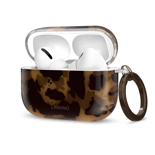 Tech-Protect Lamano dėklas AirPods Pro 1 / 2, juodas ir rudas image 1