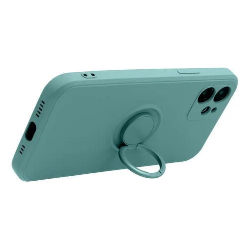 Silikoninis žiedinis dėklas iPhone 16 Plus, žalias image 2