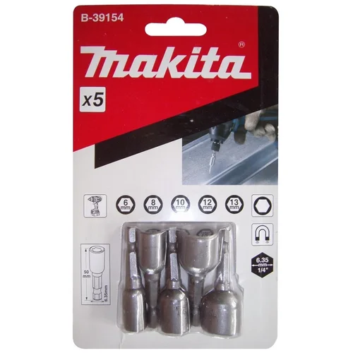 Makita B-39154 magnetinių galvučių komplektas 5 vnt. image 2