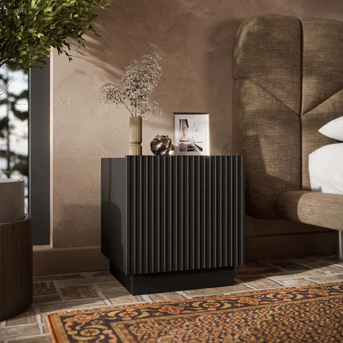 Cama LIVERTI naktiniai staliukai, 2 vnt., juodi image 3