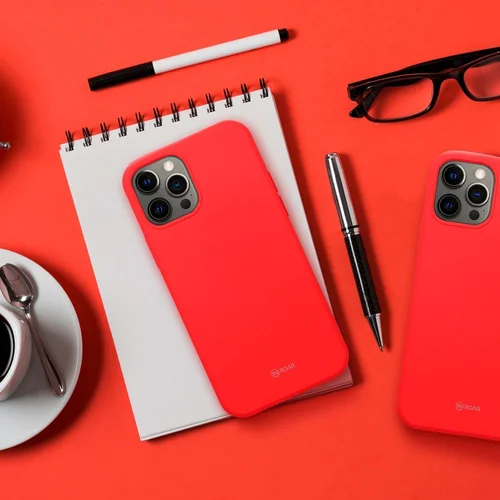 ROAR spalvotas želė dėklas Xiaomi Redmi Note 14 5G, karštai rožinis image 3
