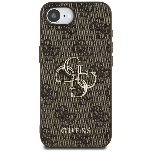 Guess 4G didelio logotipo dėklas iPhone 16e, rudas image 3