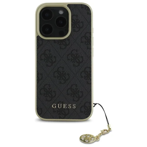 Guess 4G Charms dėklas iPhone 16 Pro Max, juodas image 3