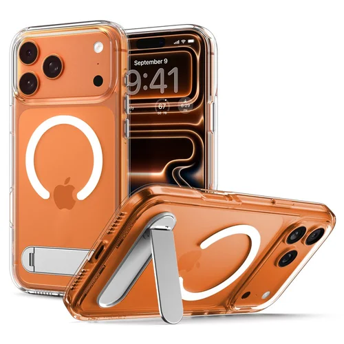 Spigen Ultra Hybrid "S" MagSafe dėklas iPhone 17 Pro, skaidrus ir baltas image 1