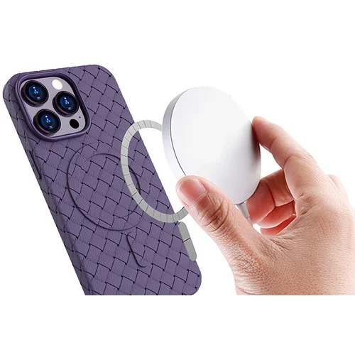 MagSafe Woven Case dėklas iPhone 15, tamsiai mėlynas image 1