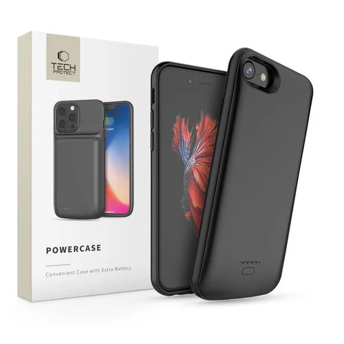Tech-Protect baterijos dėklas iPhone 6–8, SE, 3200 mAh, juodas image 2