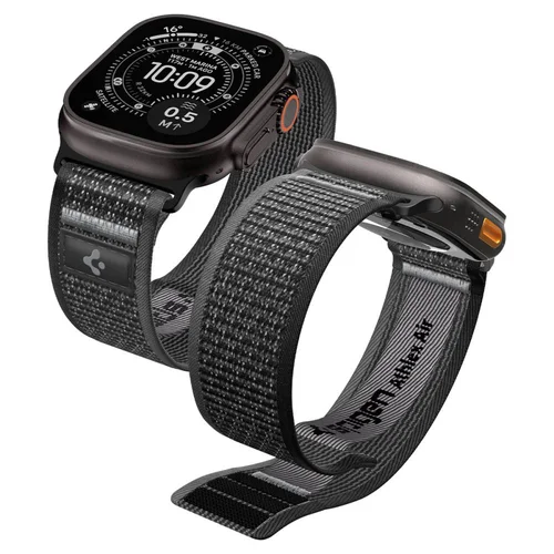 Spigen Athlex Air 2 dirželis Apple Watch 44/45/46/49 mm, juodas ir pilkas image 1