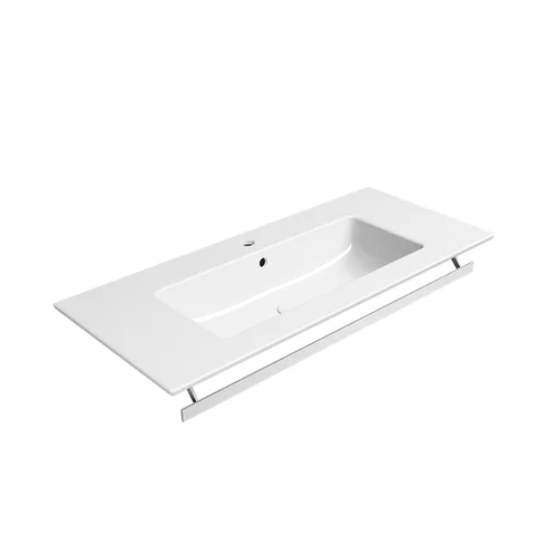 GSI Pura 102x46 Extraglaze®, Pakabinamas/baldinis praustuvas – Be rankšluosčio laikiklio image 3