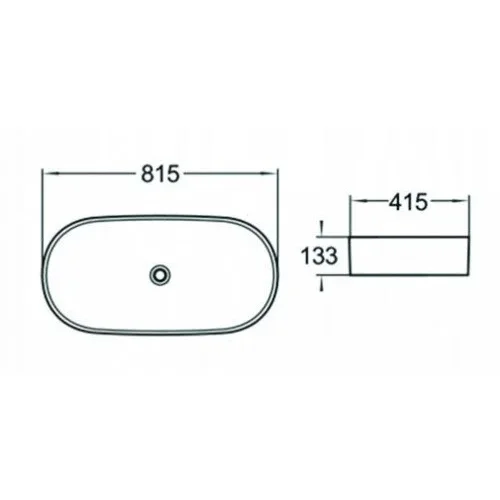 MEXEN Suzanna, 81 cm stalviršinis praustuvas image 3