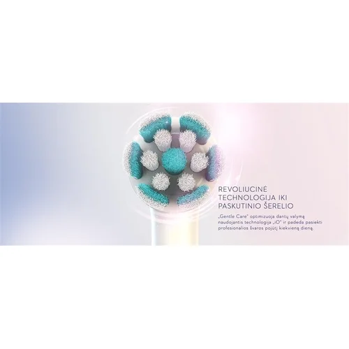 Oral-B Gentle Care antgaliai, balta, 2 vnt. image 3