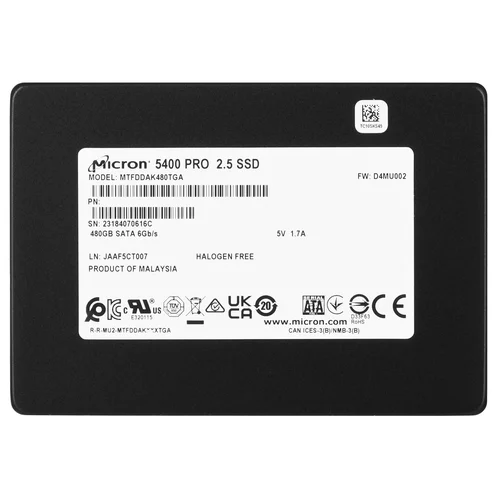Micron 5400 PRO 480 GB SATA SSD 2,5 col. image 2