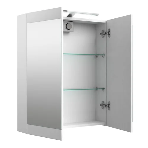 Raguvos baldai SERENA RETRO spintelė su veidrodžiu 60 cm Balta image 2