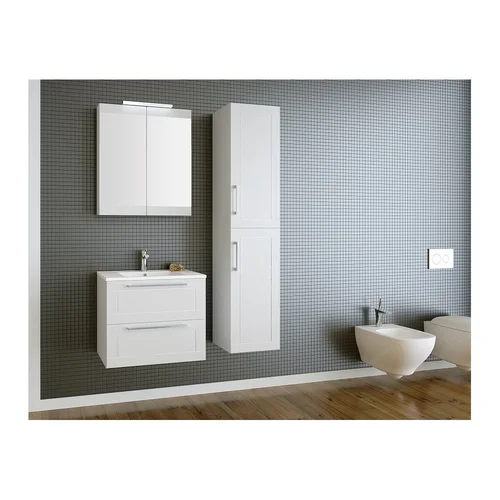 Raguvos baldai SERENA RETRO spintelė su veidrodžiu 60 cm Balta image 3