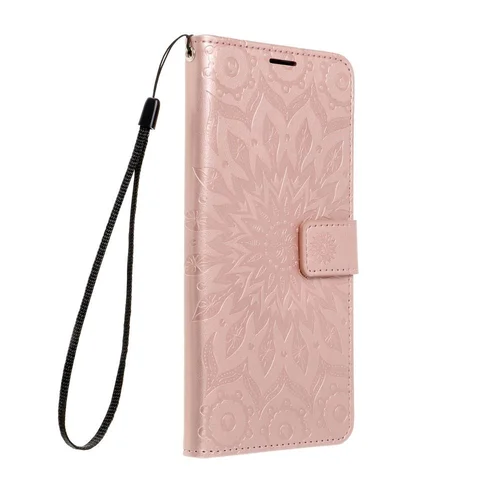 MEZZO dėklas-knyga Samsung A33 5G, mandala, rožinis auksas image 1