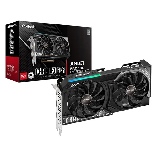 ASRock AMD Radeon RX 9060 XT Challenger 16 GB OC GDDR6 image 1