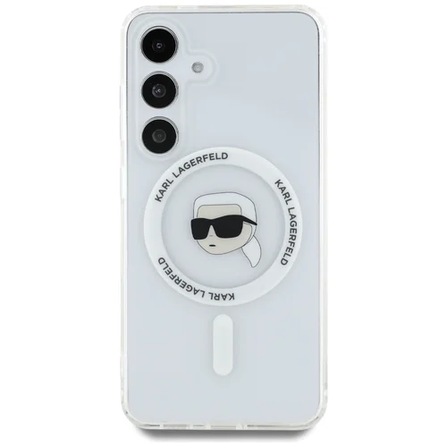 Karl Lagerfeld Karl Head MagSafe dėklas Samsung Galaxy S25, baltas image 3