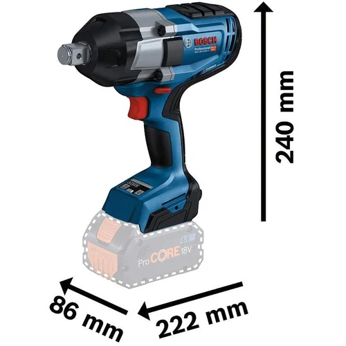 Bosch GDS 18V-1050 H Professional 3/4'' smūginis veržliasūkis image 2