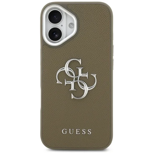 Guess Grained Big 4G iPhone 17 dėklas, rudas image 3