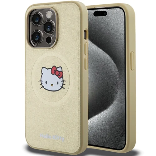 Hello Kitty MagSafe dėklas iPhone 14 Pro Max, auksinis image 1