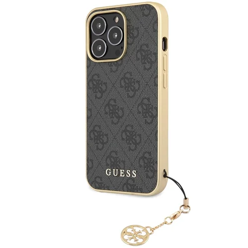 Guess 4G Charms dėklas iPhone 14 Pro Max, pilkas image 2