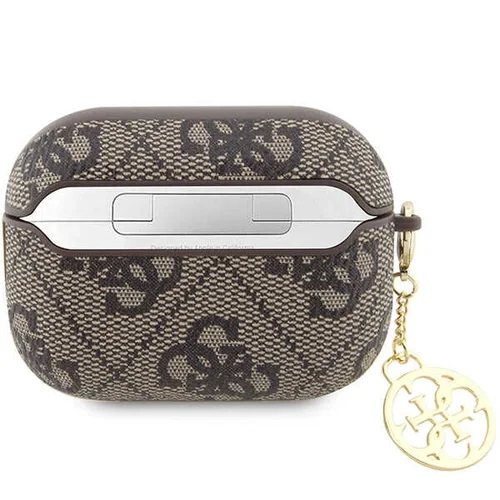 Guess 4G Charm dėklas AirPods Pro / Pro 2, rudas image 2