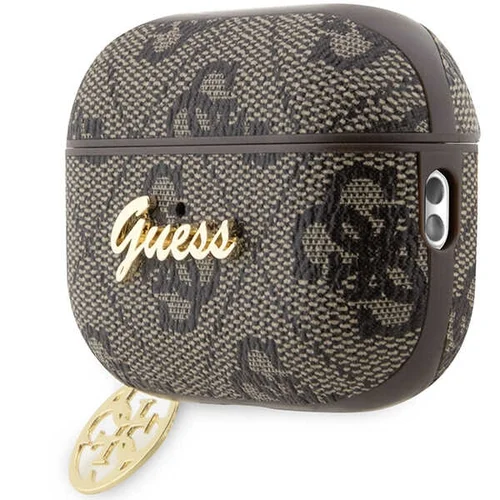Guess 4G Charm dėklas AirPods Pro / Pro 2, rudas image 3