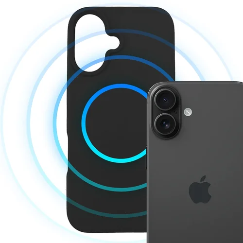 Apple iPhone 16 Plus 3mk Hardy MagSilicone dėklas, grafito image 3
