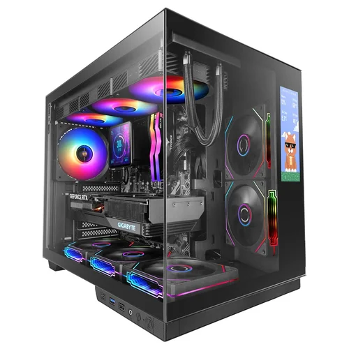 Mars Gaming MCMIRAGE Midi Tower korpusas, juodas image 1