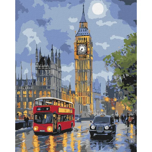 Paveikslas pagal numerius „Londono naktis“ 40 × 50 cm KHO3662 AP0104 image 2